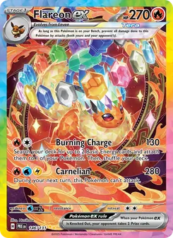 Flareon ex, Prismatic Evolutions, no. 146