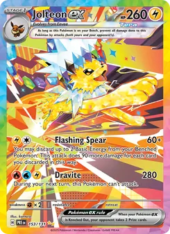 Jolteon ex, Prismatic Evolutions, no. 153