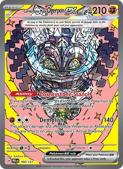 Cornerstone Mask Ogerpon ex, Prismatic Evolutions, no. 160