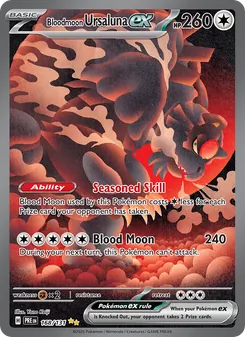 Bloodmoon Ursaluna ex, Prismatic Evolutions, no. 168