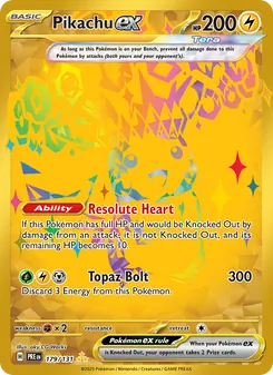 Pikachu ex, Prismatic Evolutions, no. 179