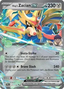 Hop's Zacian ex, Journey Together, no. 111