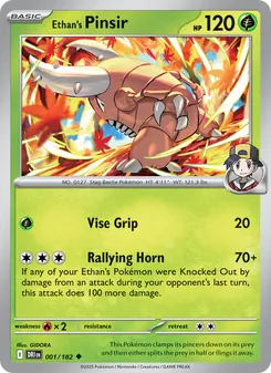 Ethan's Pinsir, Destined Rivals, no. 001