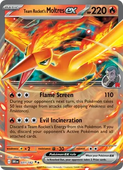 Team Rocket's Moltres ex, Destined Rivals, no. 031