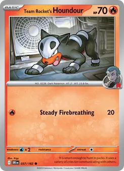 Team Rocket's Houndour, Destined Rivals, no. 037