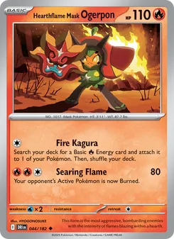 Hearthflame Mask Ogerpon, Destined Rivals, no. 044