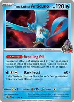 Team Rocket's Articuno, Destined Rivals, no. 051