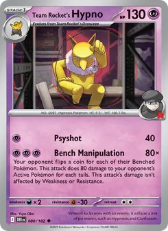Team Rocket's Hypno, Destined Rivals, no. 080