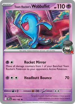 Team Rocket's Wobbuffet, Destined Rivals, no. 082