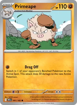 Primeape, Destined Rivals, no. 091