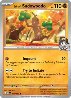 Ethan's Sudowoodo, Destined Rivals, no. 093