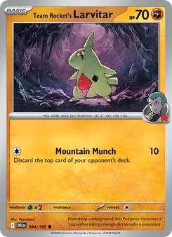Team Rocket's Larvitar, Destined Rivals, no. 094