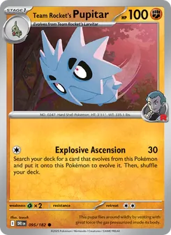 Team Rocket's Pupitar, Destined Rivals, no. 095