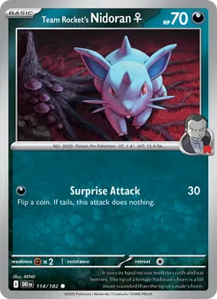 Team Rocket's Nidoran♀, Destined Rivals, no. 114