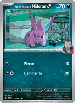 Team Rocket's Nidoran♂, Destined Rivals, no. 117