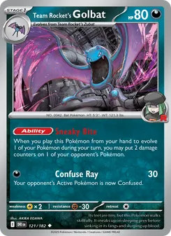 Team Rocket's Golbat, Destined Rivals, no. 121