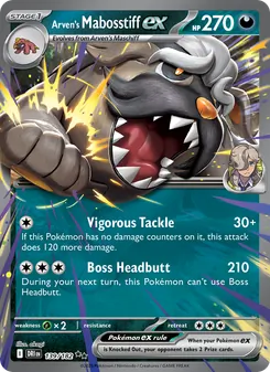 Arven's Mabosstiff ex, Destined Rivals, no. 139