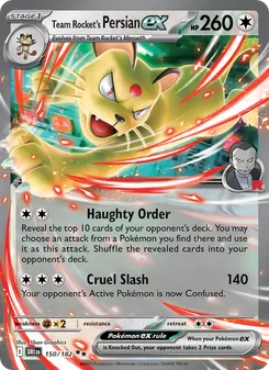 Team Rocket's Persian ex, Destined Rivals, no. 150