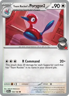 Team Rocket's Porygon2, Destined Rivals, no. 154
