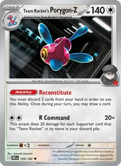 Team Rocket's Porygon-Z, Destined Rivals, no. 155