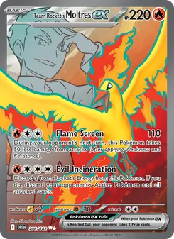 Team Rocket's Moltres ex, Destined Rivals, no. 208