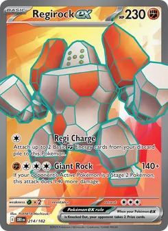 Regirock ex, Destined Rivals, no. 214