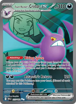 Team Rocket's Crobat ex, Destined Rivals, no. 217