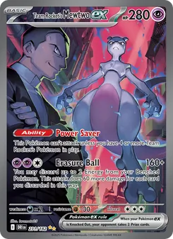 Team Rocket's Mewtwo ex, Destined Rivals, no. 231