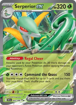Serperior ex, Black Bolt, no. 003