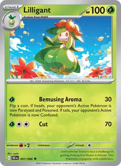 Lilligant, Black Bolt, no. 007