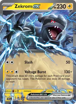 Zekrom ex, Black Bolt, no. 034
