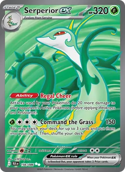 Serperior ex, Black Bolt, no. 156