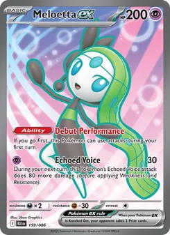 Meloetta ex, Black Bolt, no. 159
