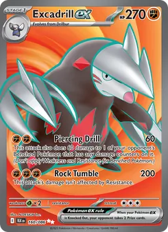 Excadrill ex, Black Bolt, no. 160