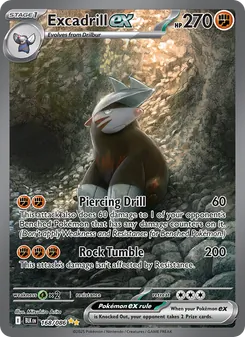Excadrill ex, Black Bolt, no. 168