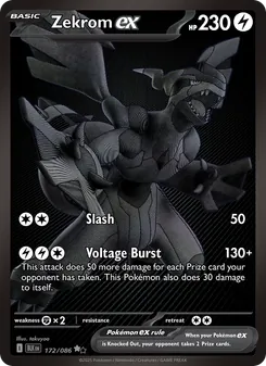 Zekrom ex, Black Bolt, no. 172