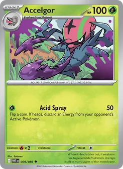 Accelgor, White Flare, no. 009