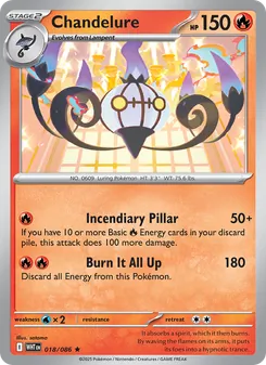 Chandelure, White Flare, no. 018