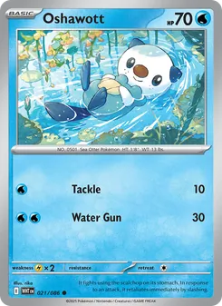 Oshawott, White Flare, no. 021