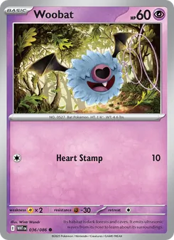 Woobat, White Flare, no. 036