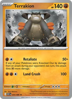 Terrakion, White Flare, no. 054