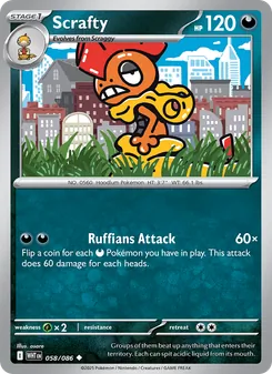 Scrafty, White Flare, no. 058