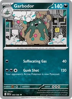 Garbodor, White Flare, no. 060