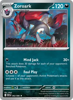 Zoroark, White Flare, no. 062