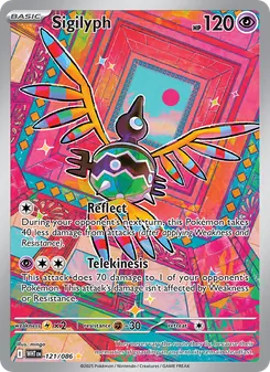 Sigilyph, White Flare, no. 121