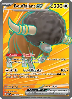 Bouffalant ex, White Flare, no. 162