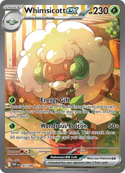 Whimsicott ex, White Flare, no. 165