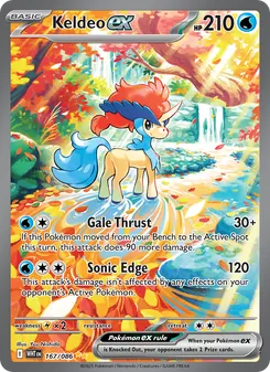 Keldeo ex, White Flare, no. 167