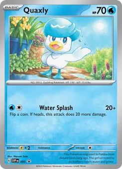 Quaxly, SVP Black Star Promos, no. 003