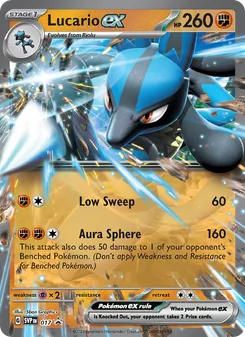 Lucario ex, SVP Black Star Promos, no. 017